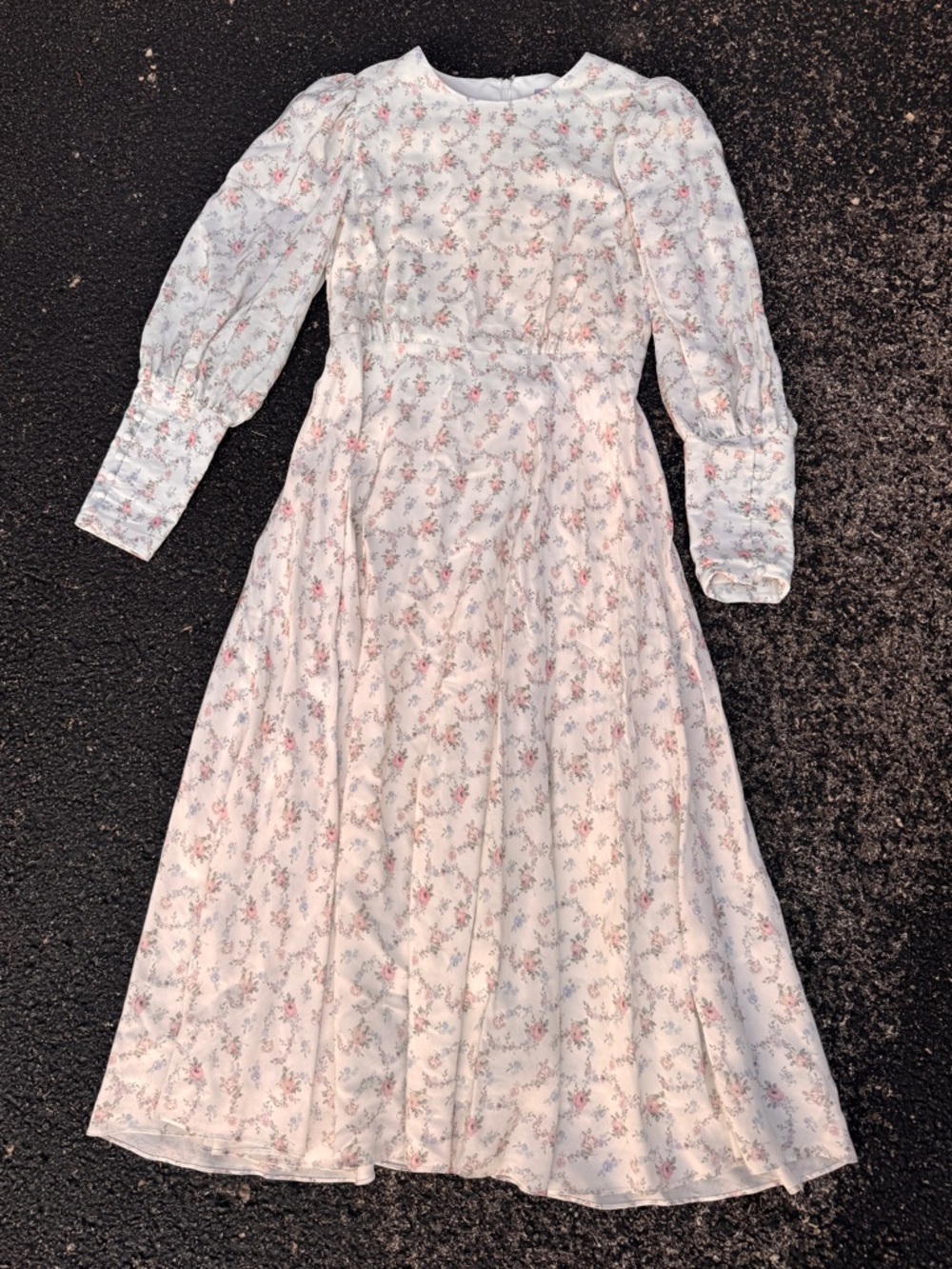 Antonio Melanie // NWT bornonfifth collab white floral print maxi dress 10 wk1 - Picture 2 of 10